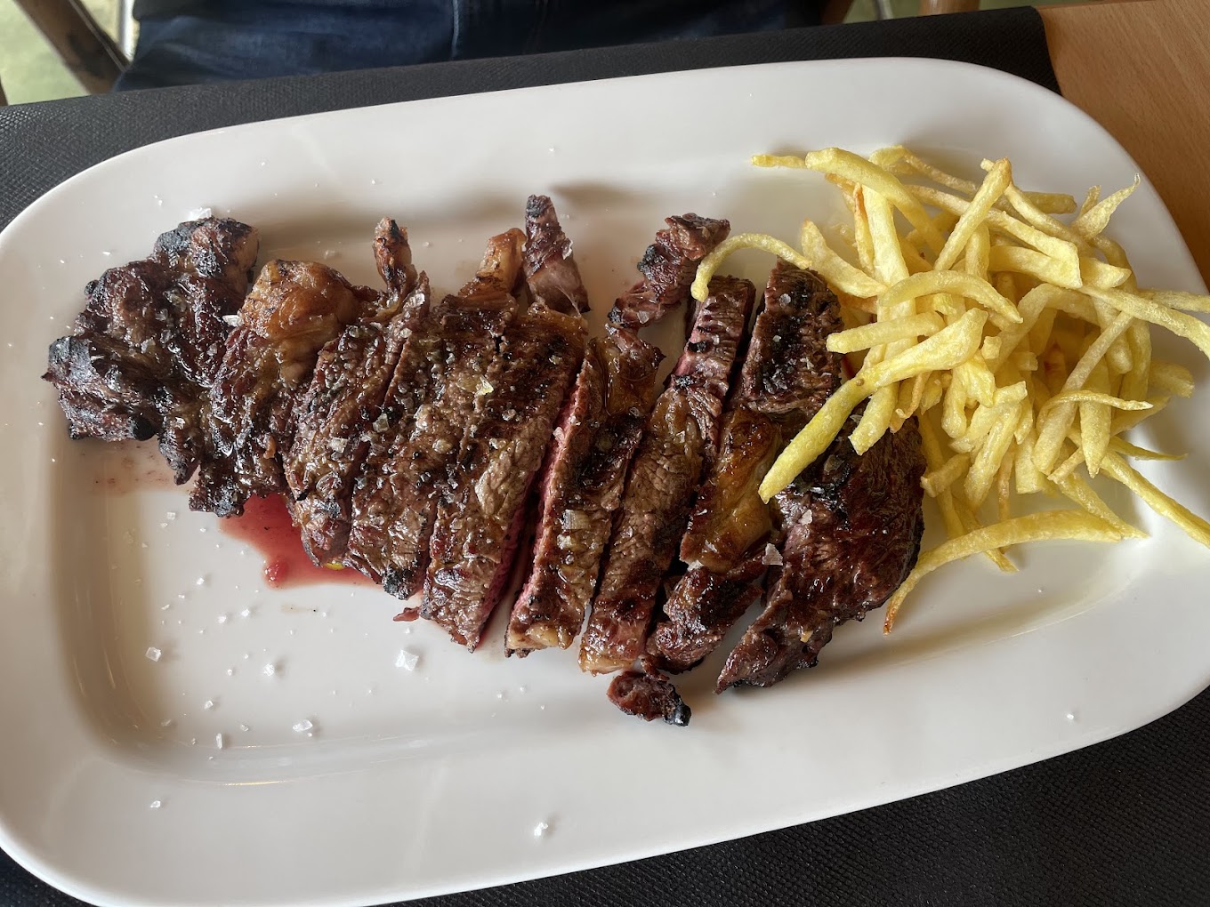 Entrecot a la brasa al restaurant Can Flautes, Cardona